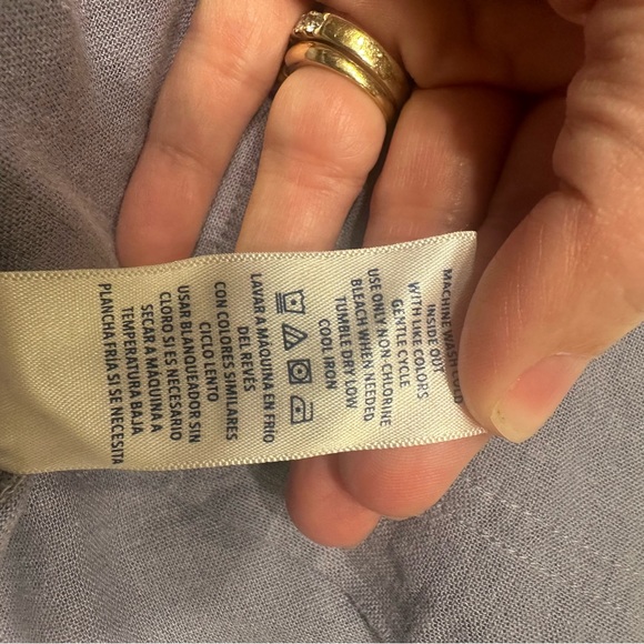 Splendid‎ Light Blue Linen Blend Blouse - Picture 9 of 9